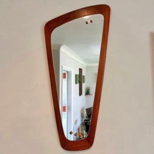 1960s Teak Framed Wall Mirror