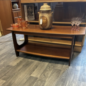 1980s Teak Veneer Coffee Table