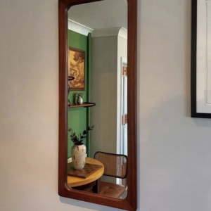 1960s Danish Teak Framed Wall Mirror